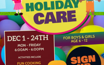December Holiday Care available – Table View