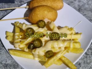 Sliders,Corn Dogs and Desserts/WafStix(waffles)